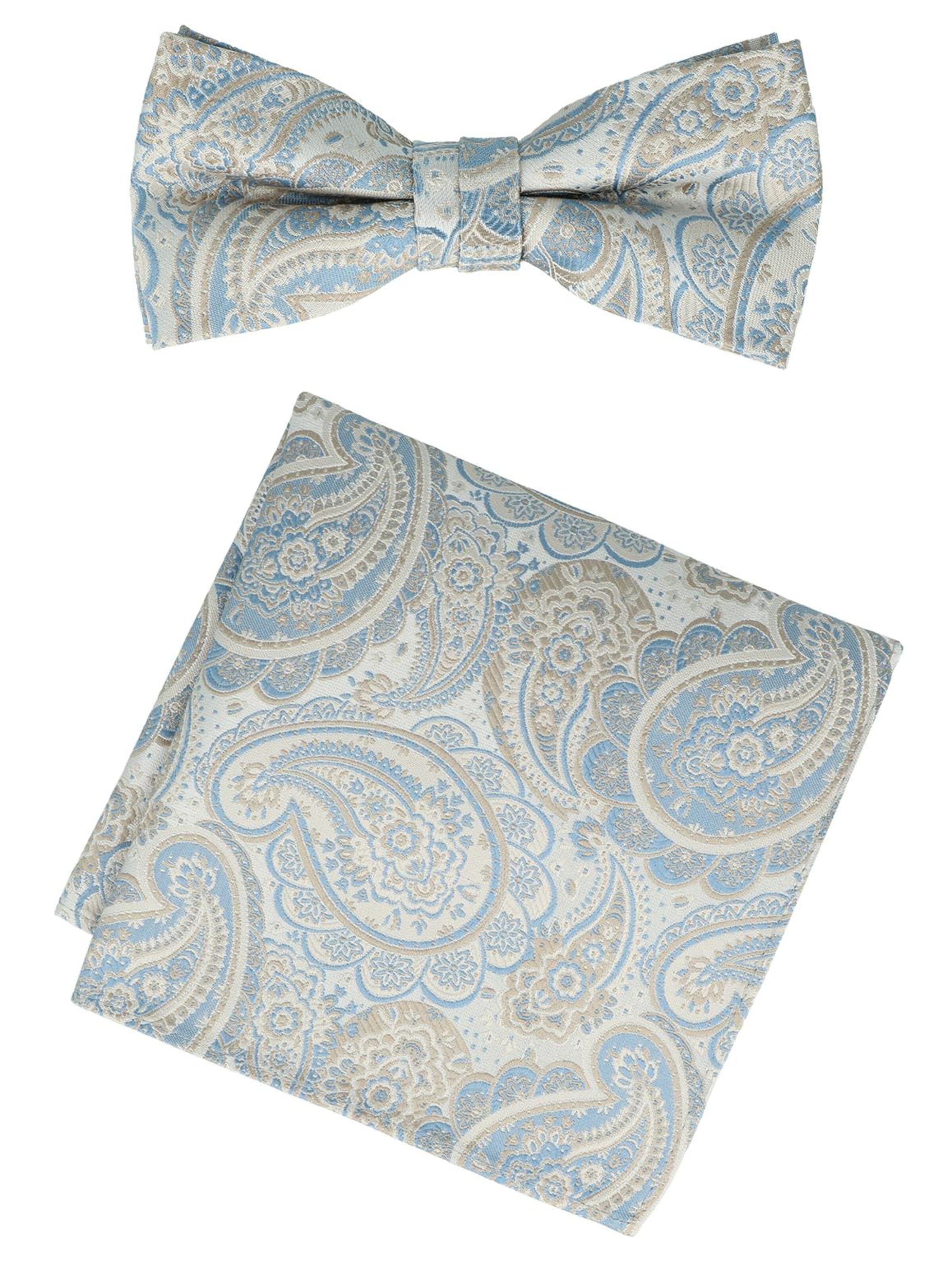 WILLEN Bow Tie 'Set Paisley' in Beige: front