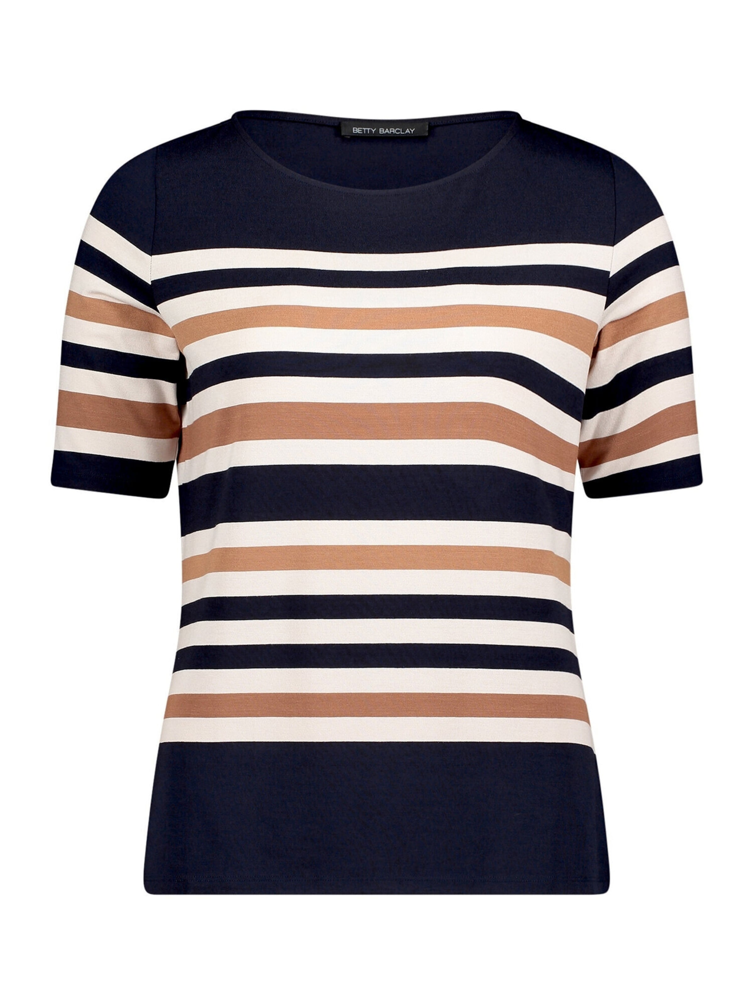 Betty Barclay T-shirt en S en bleu foncé / brocart / blanc, Vue avec produit