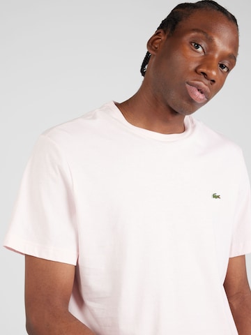 LACOSTE Regular Fit T-Shirt in Pink
