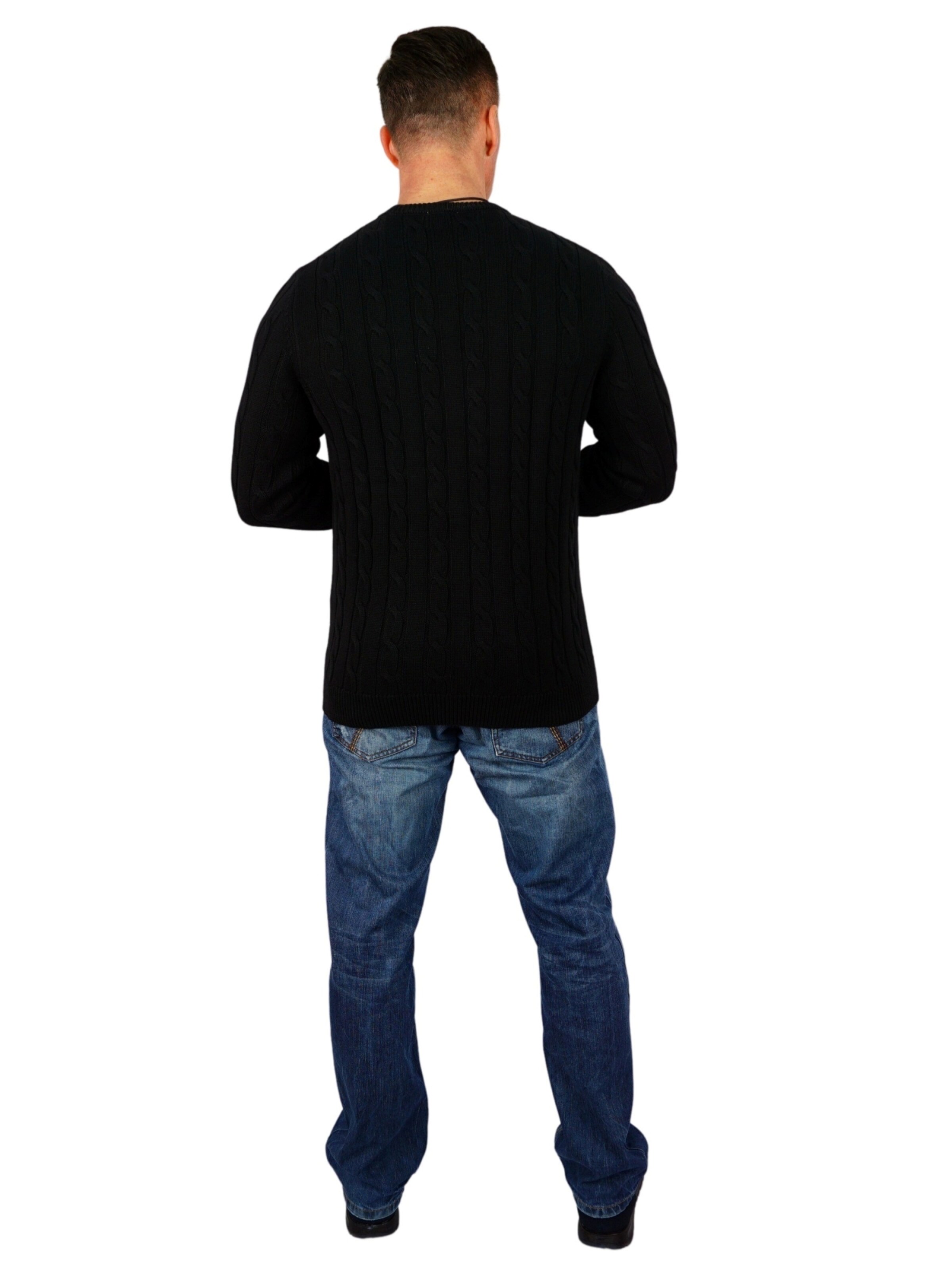 U.S. POLO ASSN. Pullover i sort