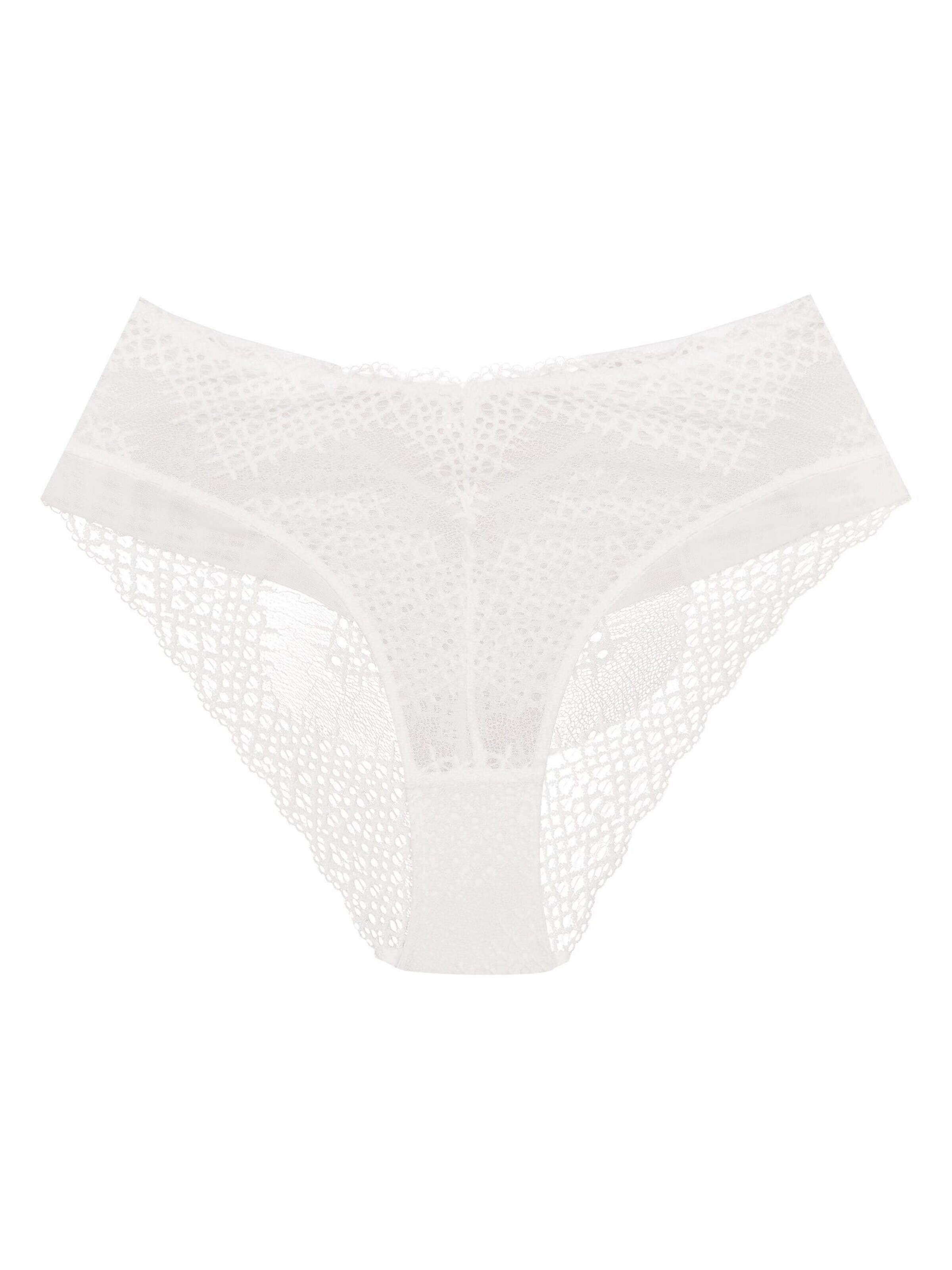 ESOTIQ - Panti 'Brasil Slip Caris, hohe Leibhöhe, feine Spitze, transparent' en blanco