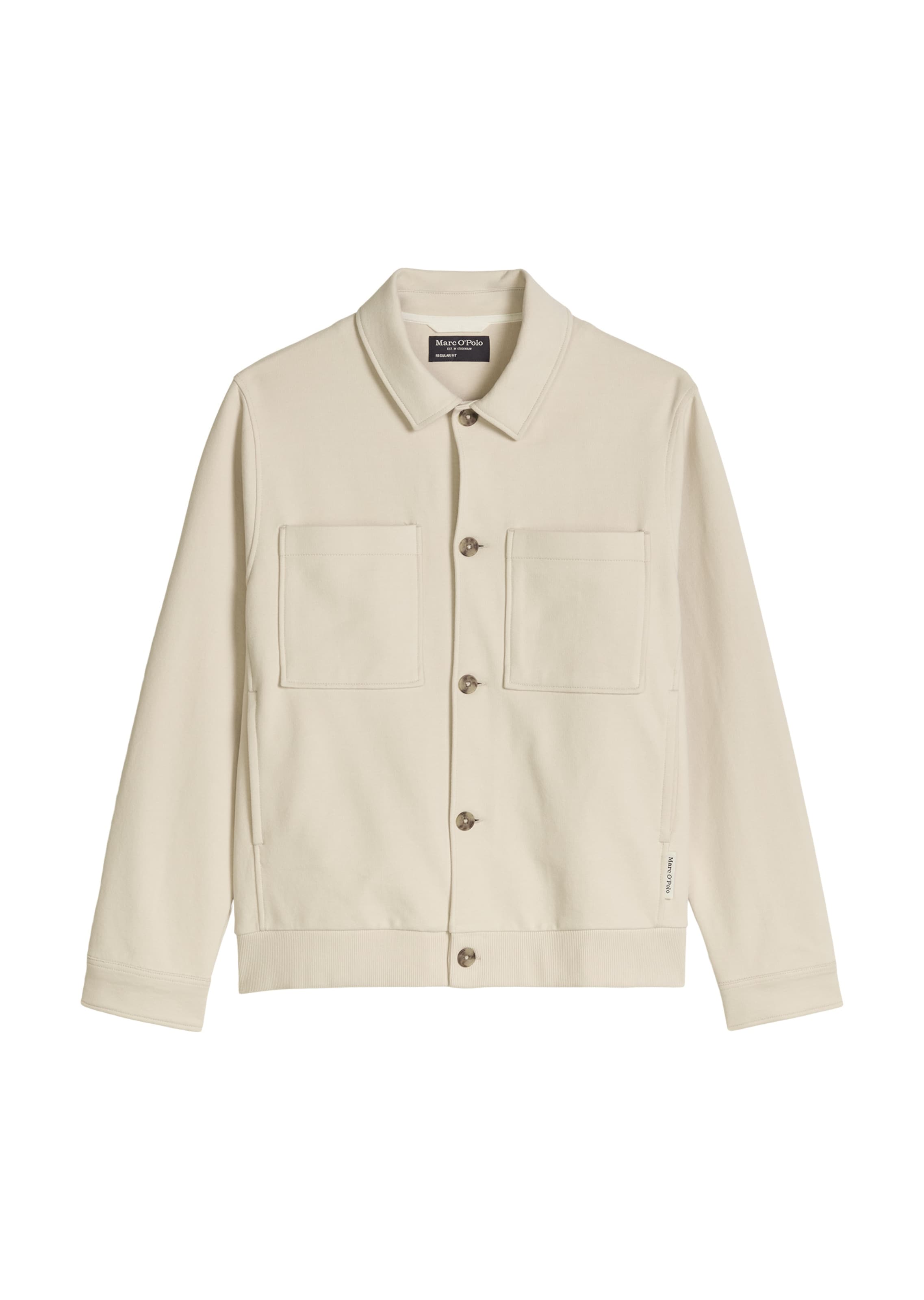Marc O'Polo Sweatjacke in Beige: Vorderseite