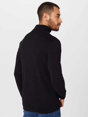 TOM TAILOR Knit Cardigan in Black