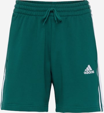 Pantalon de sport 'Essentials' ADIDAS SPORTSWEAR en vert : devant