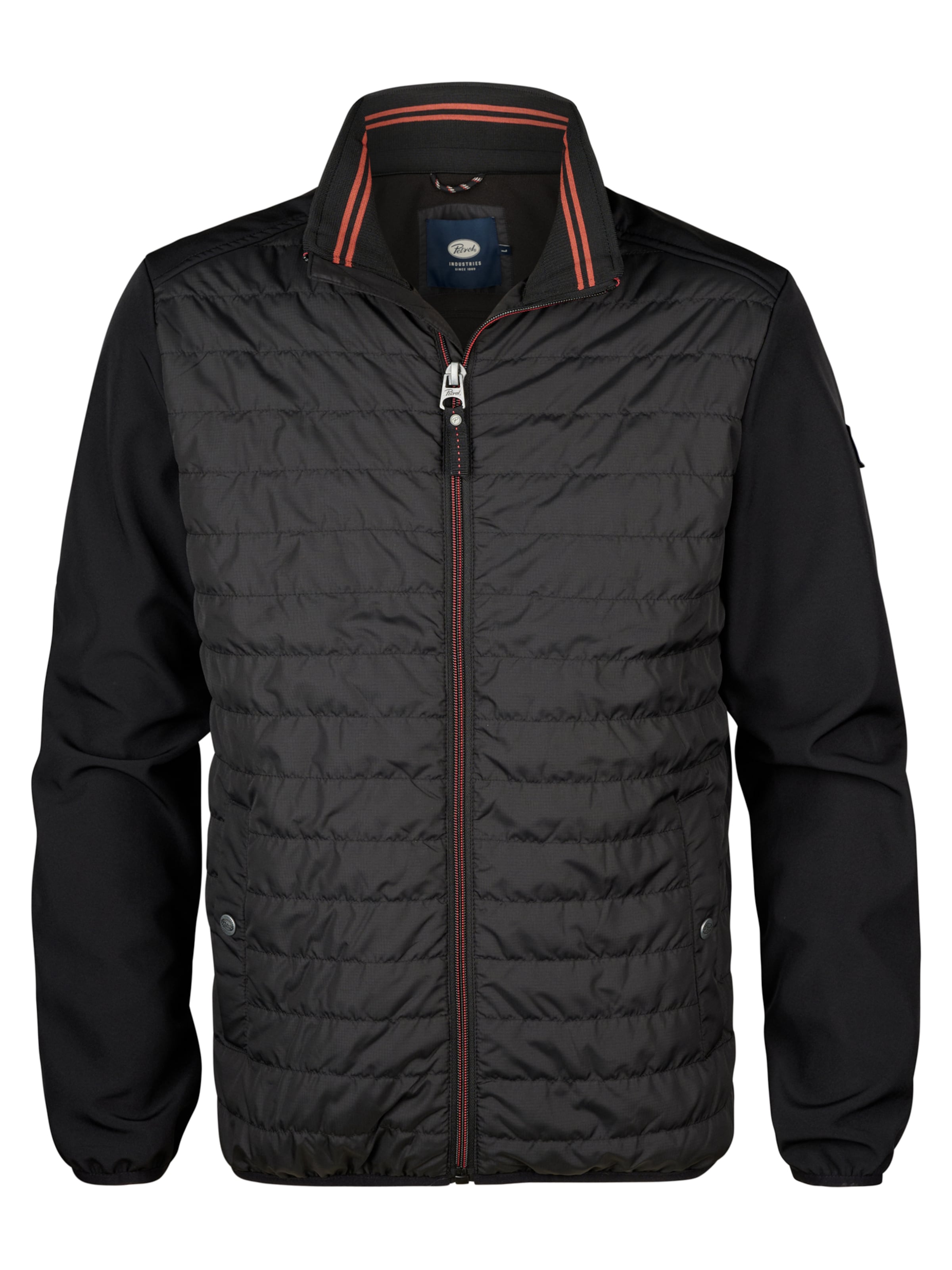 Petrol Industries Демисезонная куртка 'Beach' в Черный: спереди