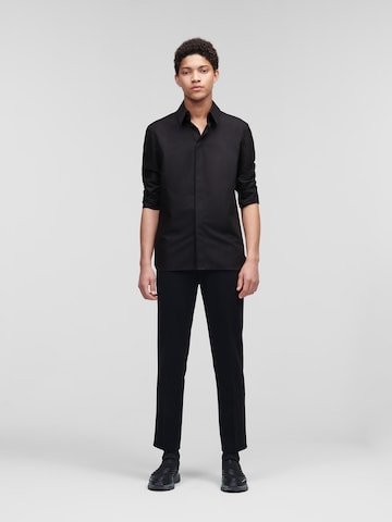 Karl Lagerfeld Regular fit Overhemd 'Classic Poplin' in Zwart