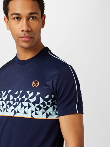 Sergio Tacchini Sportshirt 'DISPERSA' in Blau