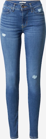 LEVI'S ® Skinny Jeans '710 Super Skinny' in Blauw: voorkant