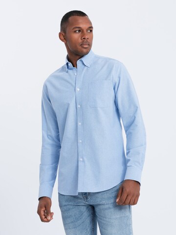 Ombre Slim fit Button Up Shirt 'SHOS-0108' in Blue