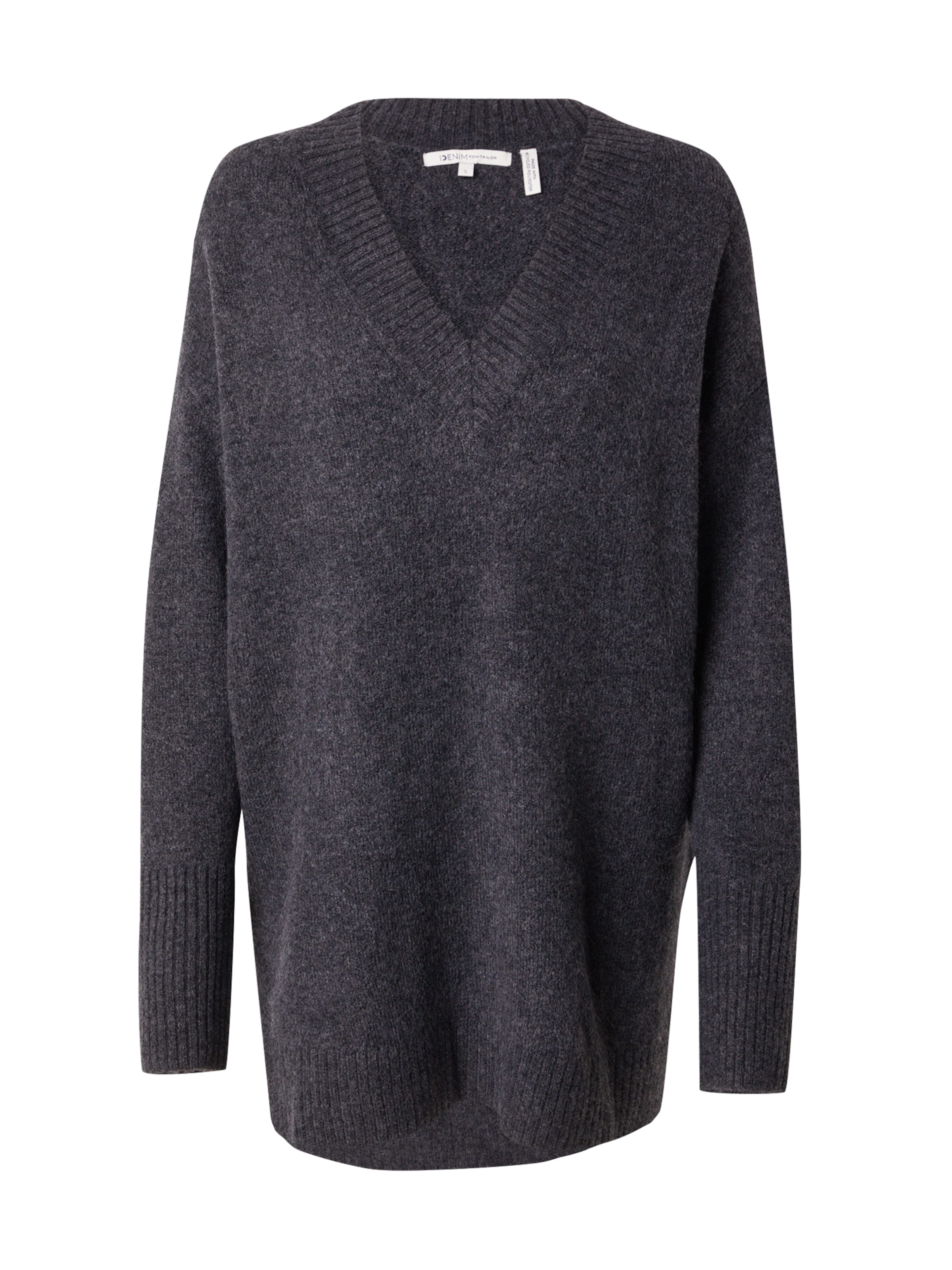 TOM TAILOR DENIM Trui in Grijs: voorkant