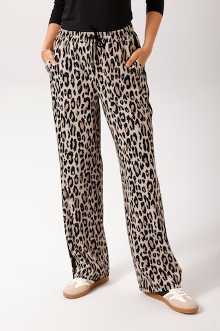 Aniston CASUAL Wide Leg Hose in Beige: Vorderseite
