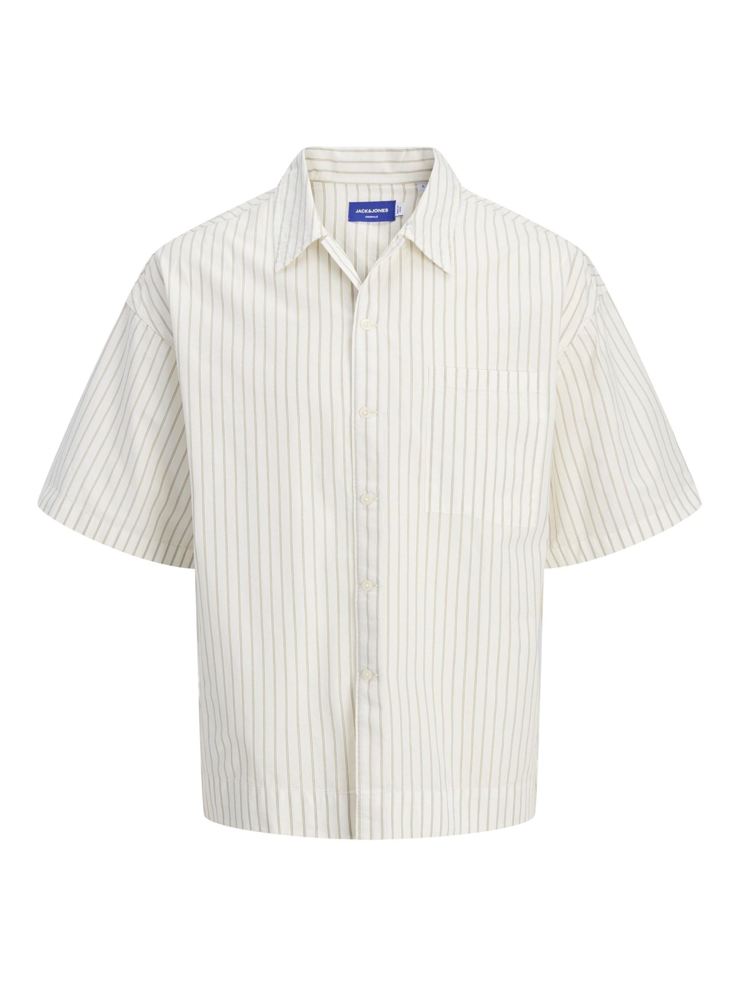 JACK & JONES Hemd in hellbraun / wollweiß, Produktansicht