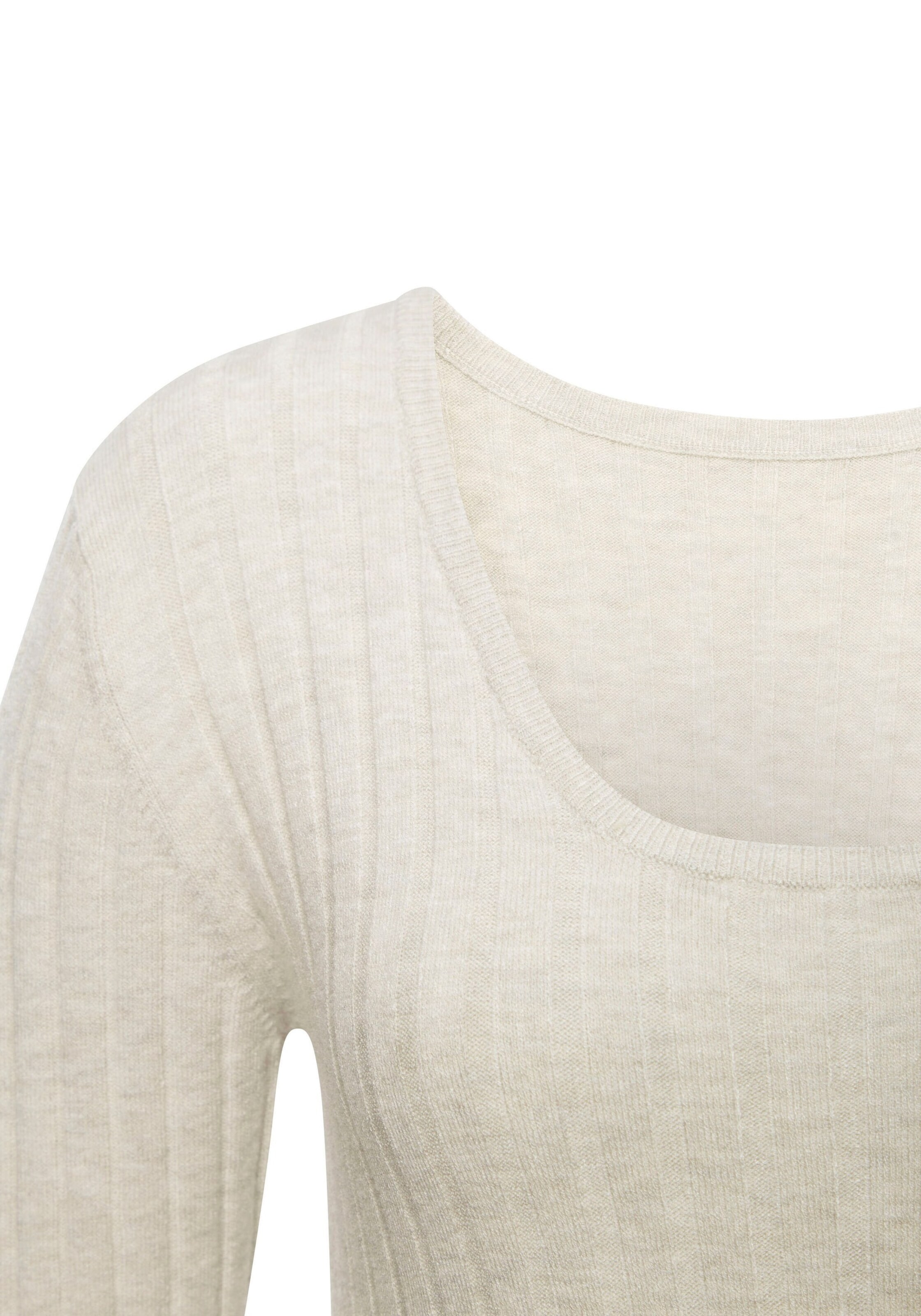 FRENCH CONNECTION Strikkjole i beige