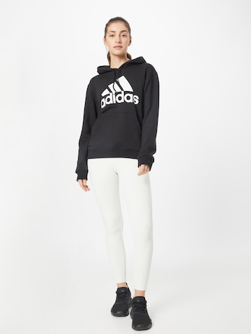 ADIDAS SPORTSWEARSportska sweater majica 'Essentials Big Logo  French Terry' - crna boja