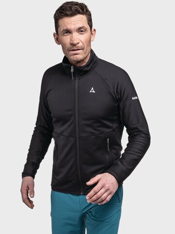 Schöffel Funktionele fleece-jas 'Cascata' in Zwart: voorkant