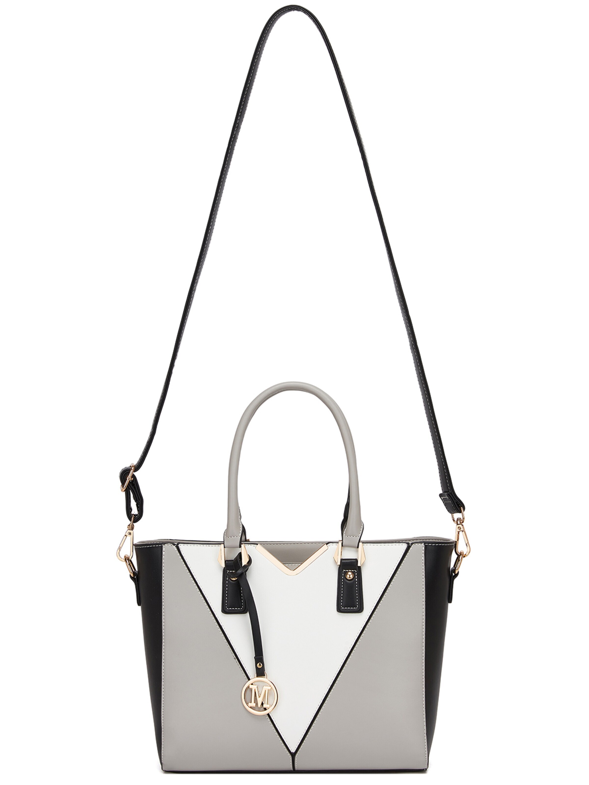 Miss Lulu Shoulder Bag in Grey