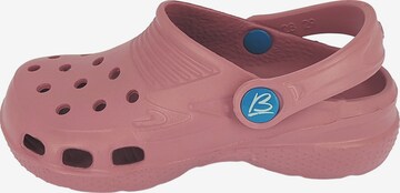 Chaussures ouvertes BECK en rose : devant