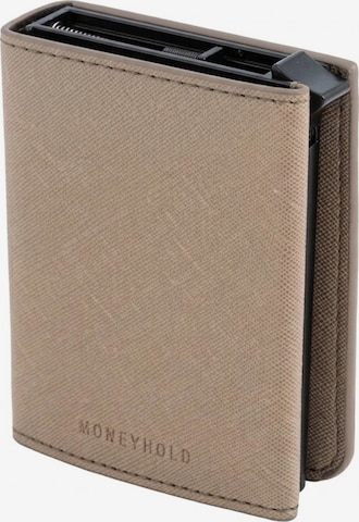 Portamonete di Moneyhold in grigio: frontale