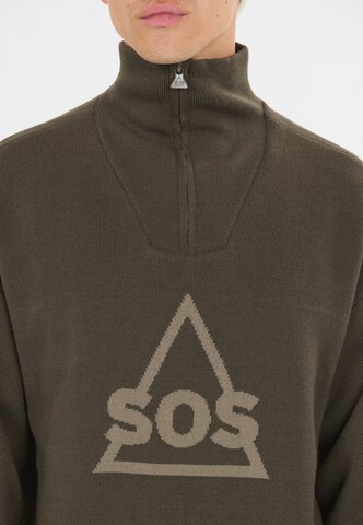 SOS Pullover 'Tignes' in Schwarz