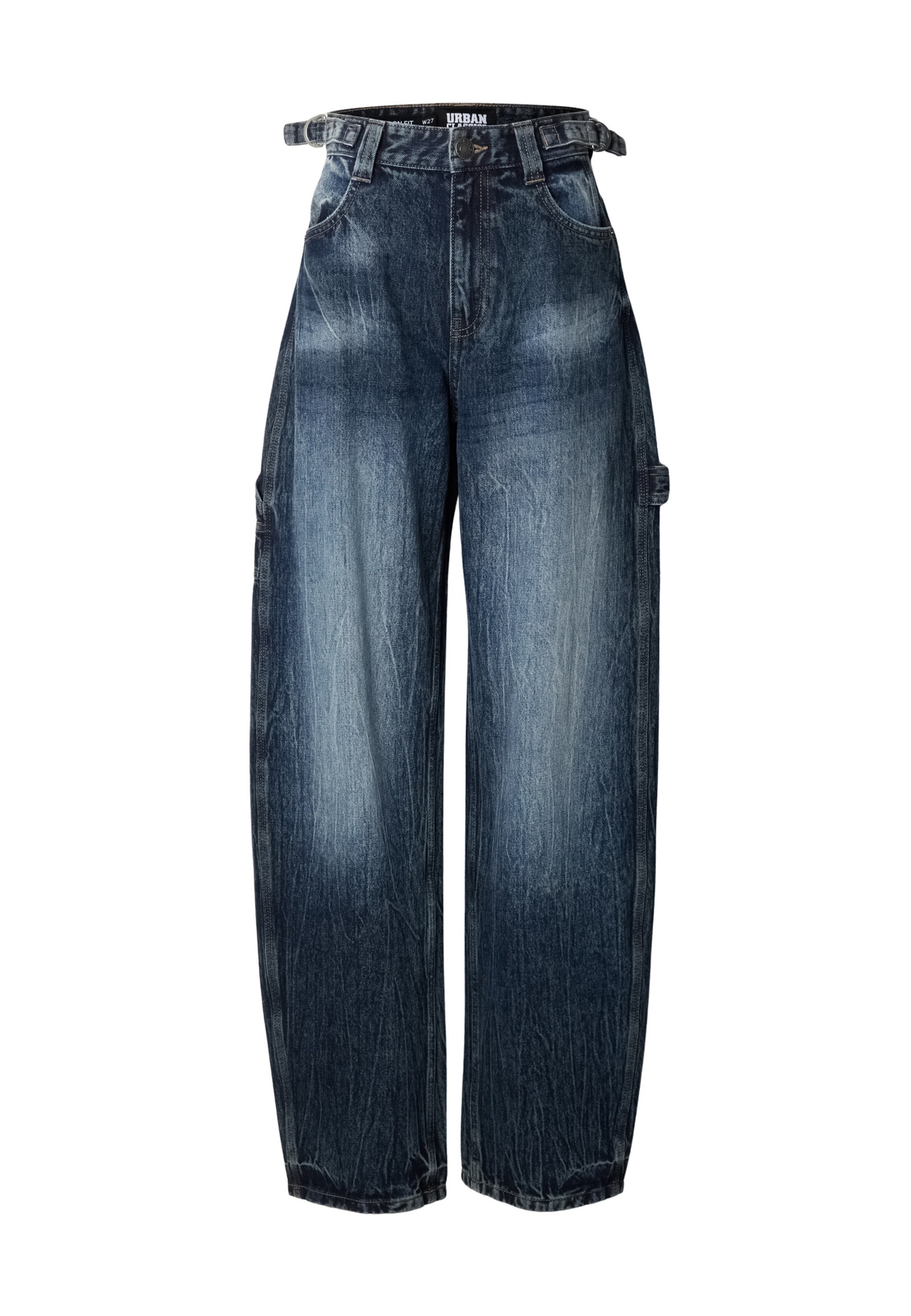 Urban Classics Baggy Jeans in Blau: Vorderseite