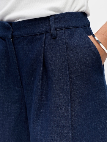 Wide Leg Pantalon à pince 'OBJBelinda' OBJECT en bleu