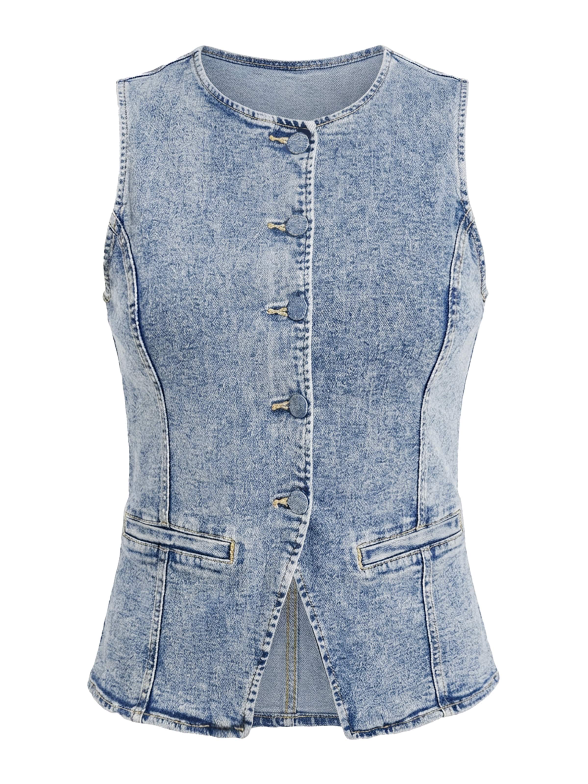 Imily Bela Bodywarmer in Blauw: voorkant