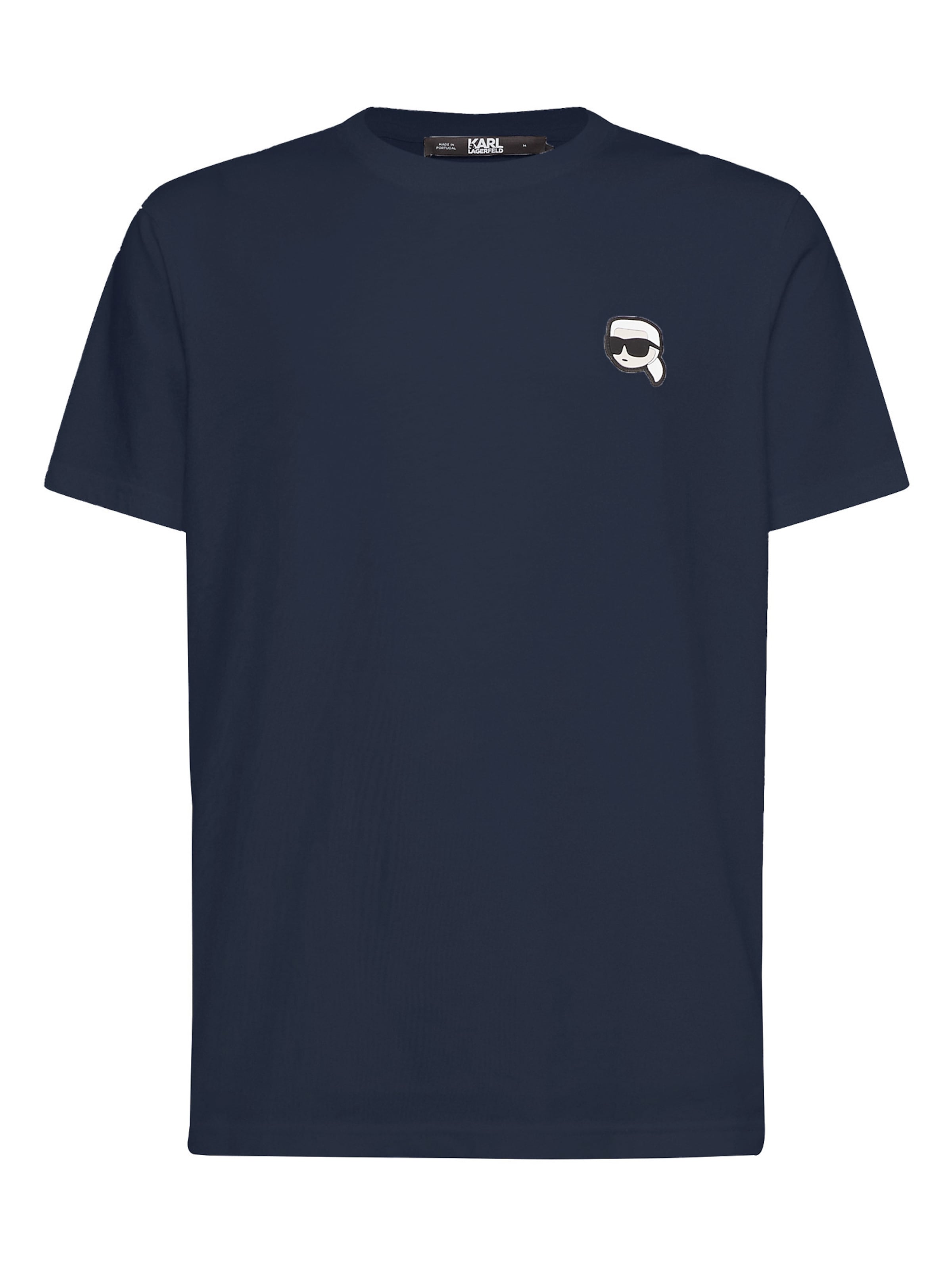 Karl Lagerfeld Тениска в синьо: отпред