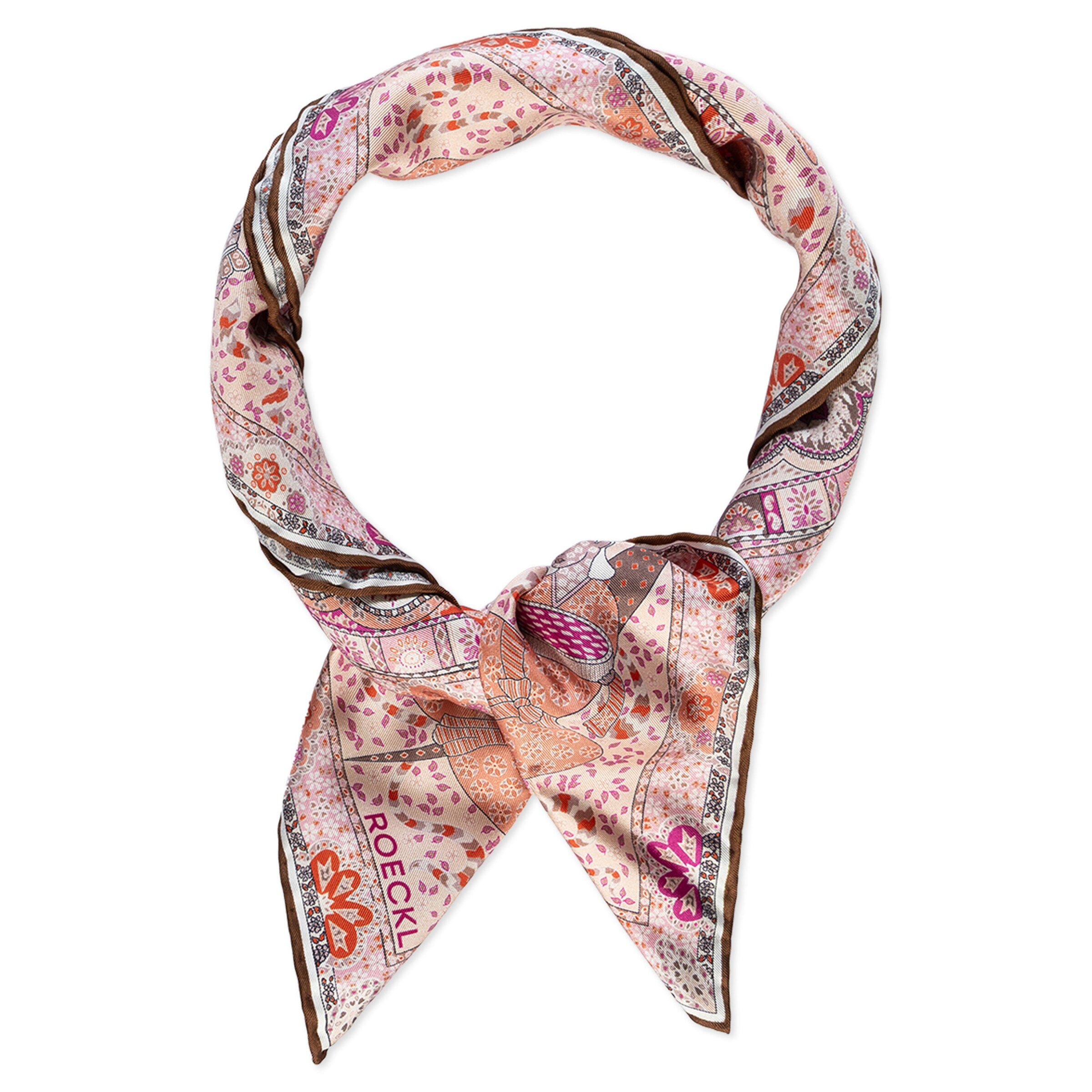 Foulard ' SMALL HOROSCOPE ' di Roeckl in beige