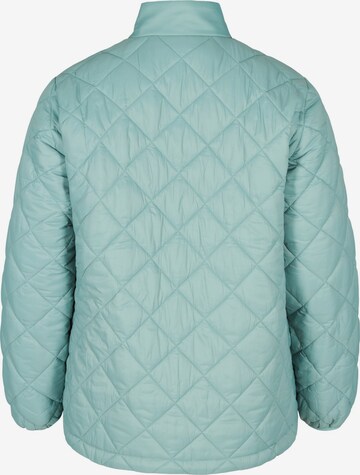 Zizzi Between-Season Jacket 'Diamond' in Blue