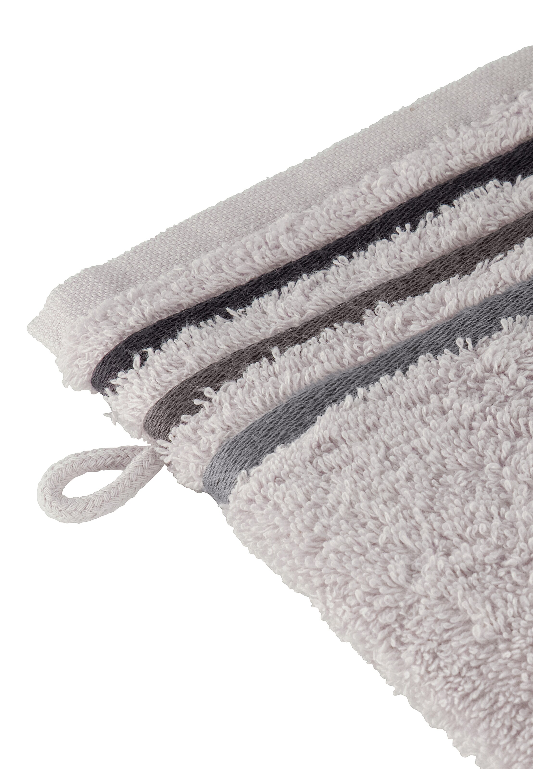 SCHIESSER Waschhandschuhe 'Skyline Color' in Grau