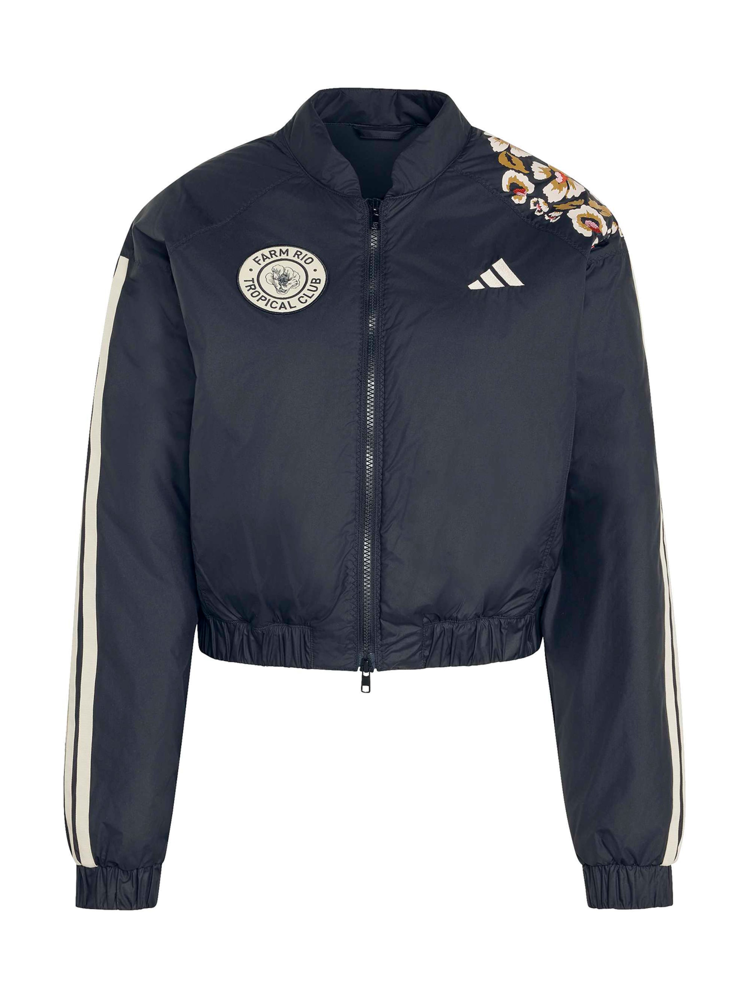 ADIDAS SPORTSWEAR Μπουφάν άσκησης 'FARM' σε μαύρο: μπροστά