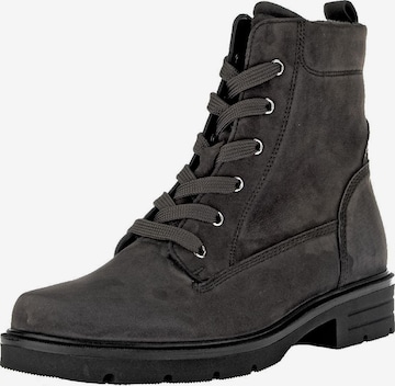 GABOR Lace-Up Ankle Boots in Grey: front
