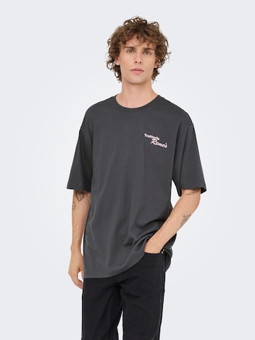 Only & Sons Футболка 'ONSNATHAN' в Серый: спереди