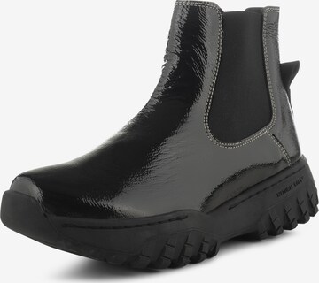 WODEN Chelsea boots ' Elena' in Zwart: voorkant
