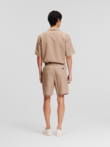 Karl Lagerfeld Regular Trousers in Beige