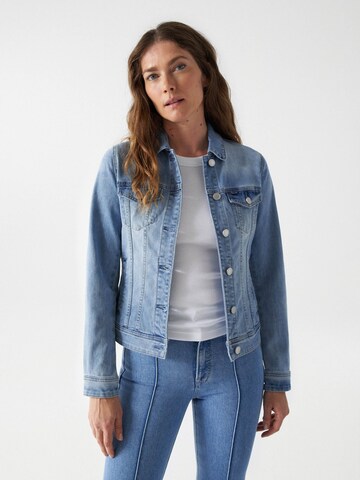 Salsa Jeans Tussenjas 'Orange' in Blauw: voorkant