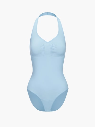 Body modellante 'Neckholder Bodysuit mit Slip' in XS cfab (formerly creamy fabrics) di colore blu chiaro, Visualizzazione prodotti