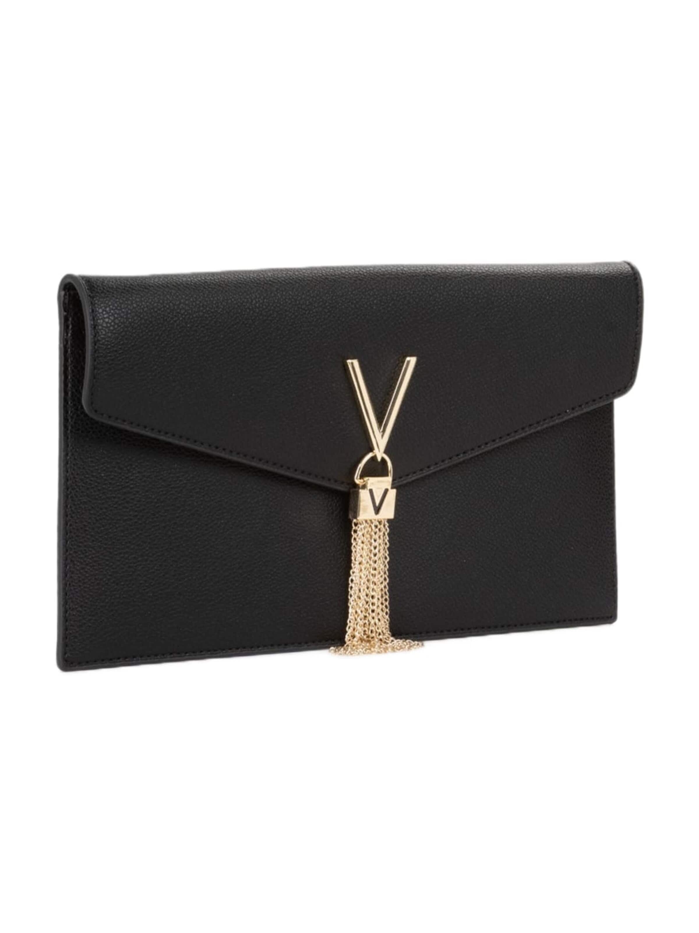 VALENTINO - Bolso de noche 'Valentino Pochette Luxe Noir Femme Nero' en negro