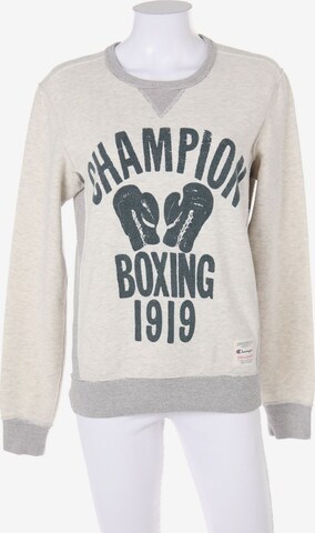 Champion Authentic Athletic Apparel Sweatshirt S in Weiß: predná strana