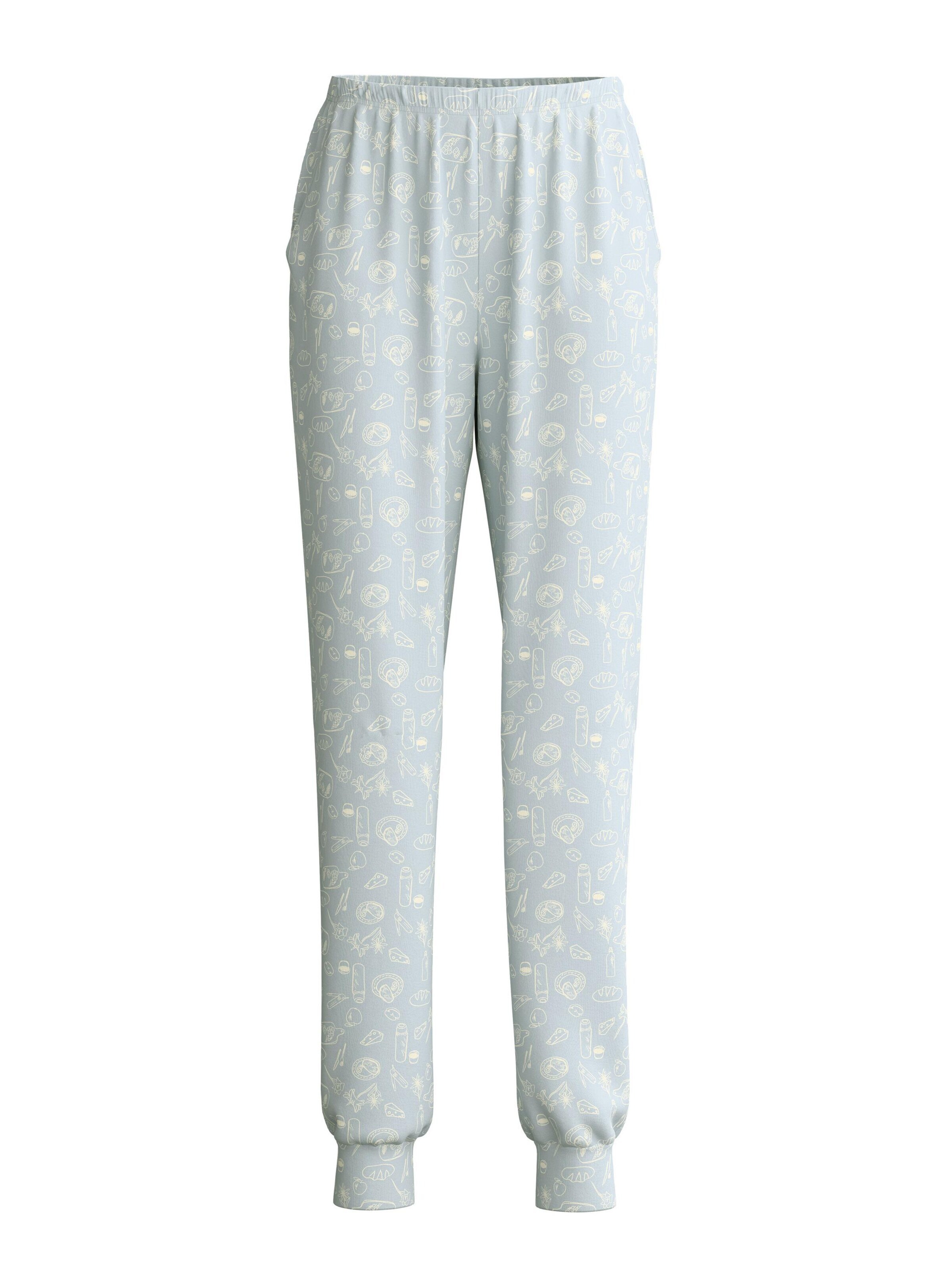 CALIDA Pyjamabroek 'Alpine M&M' in Blauw: voorkant