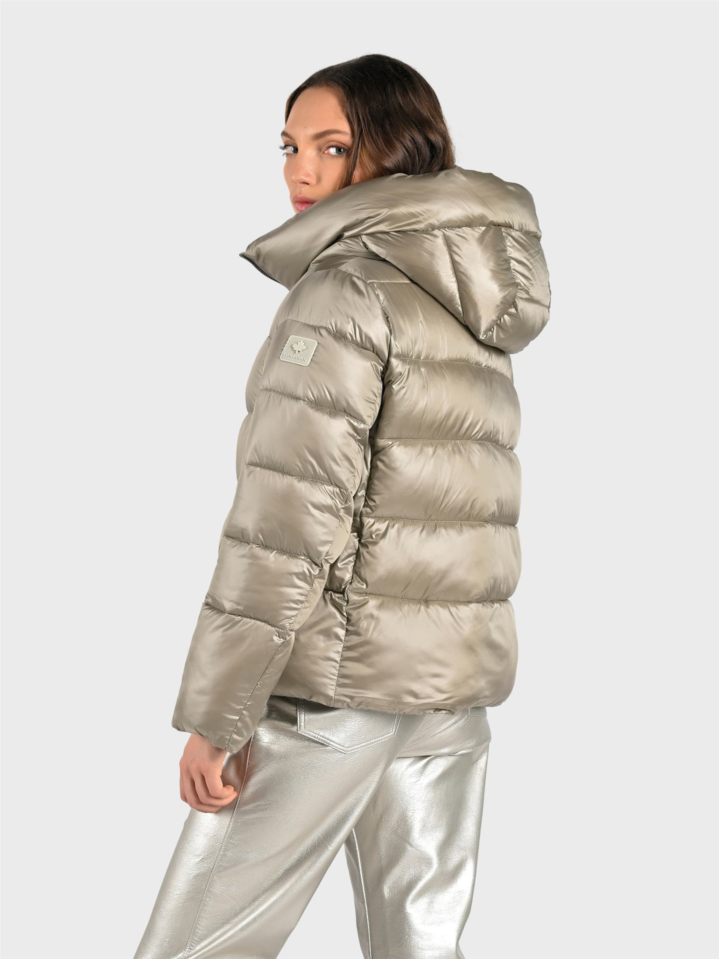 Canadian Classics Winterjas ' BRETON ' in Beige: voorkant