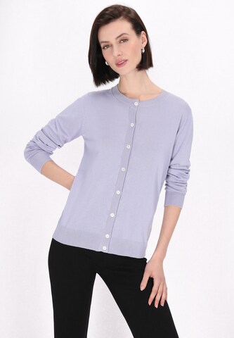 usha BLACK LABEL Вязаная кофта 'Classic Look' в Лиловый: спереди