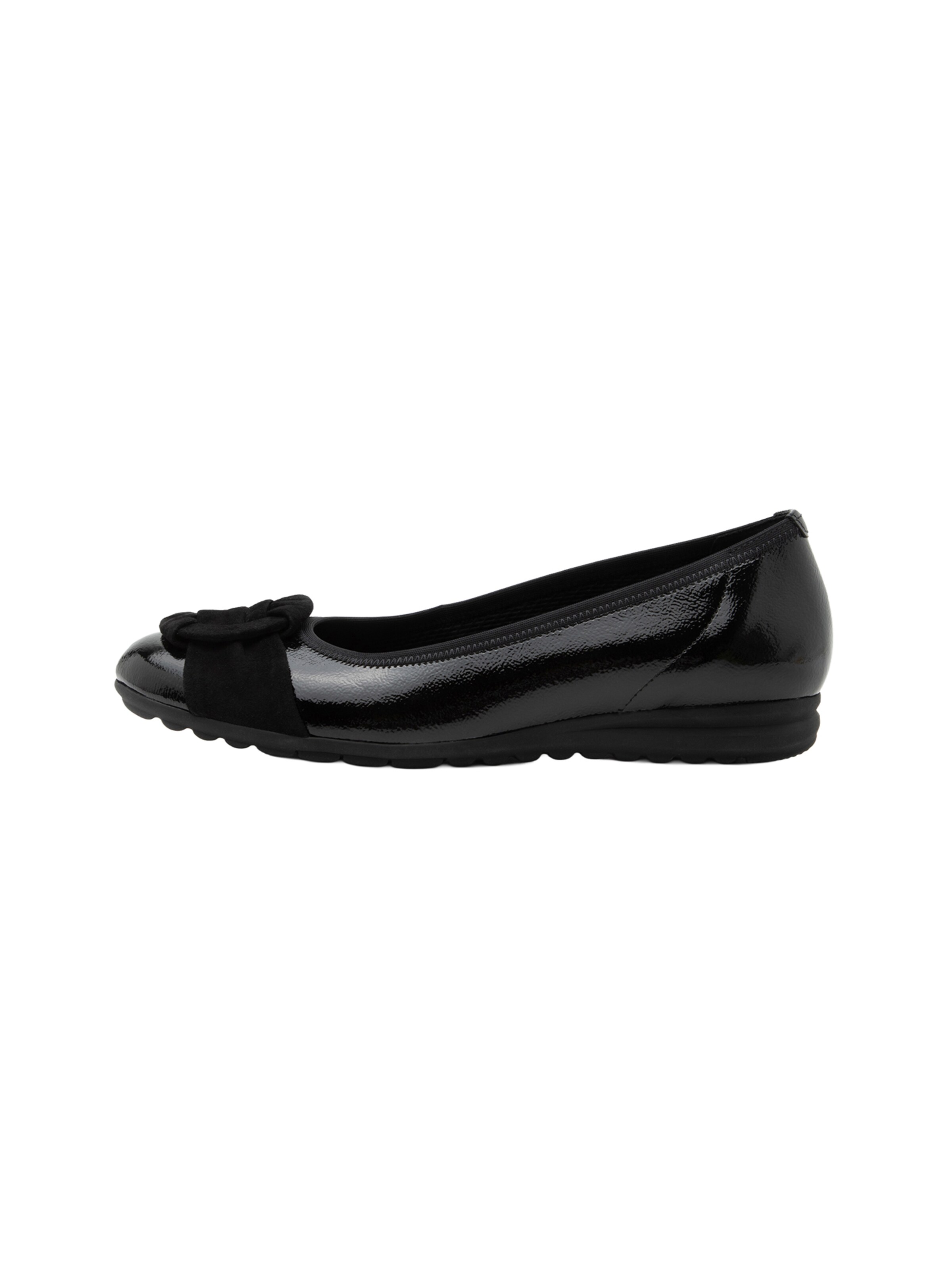 GABOR Ballet Flats in Black: front