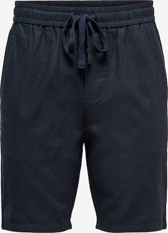 Pantaloni 'Linus' di Only & Sons in blu: frontale