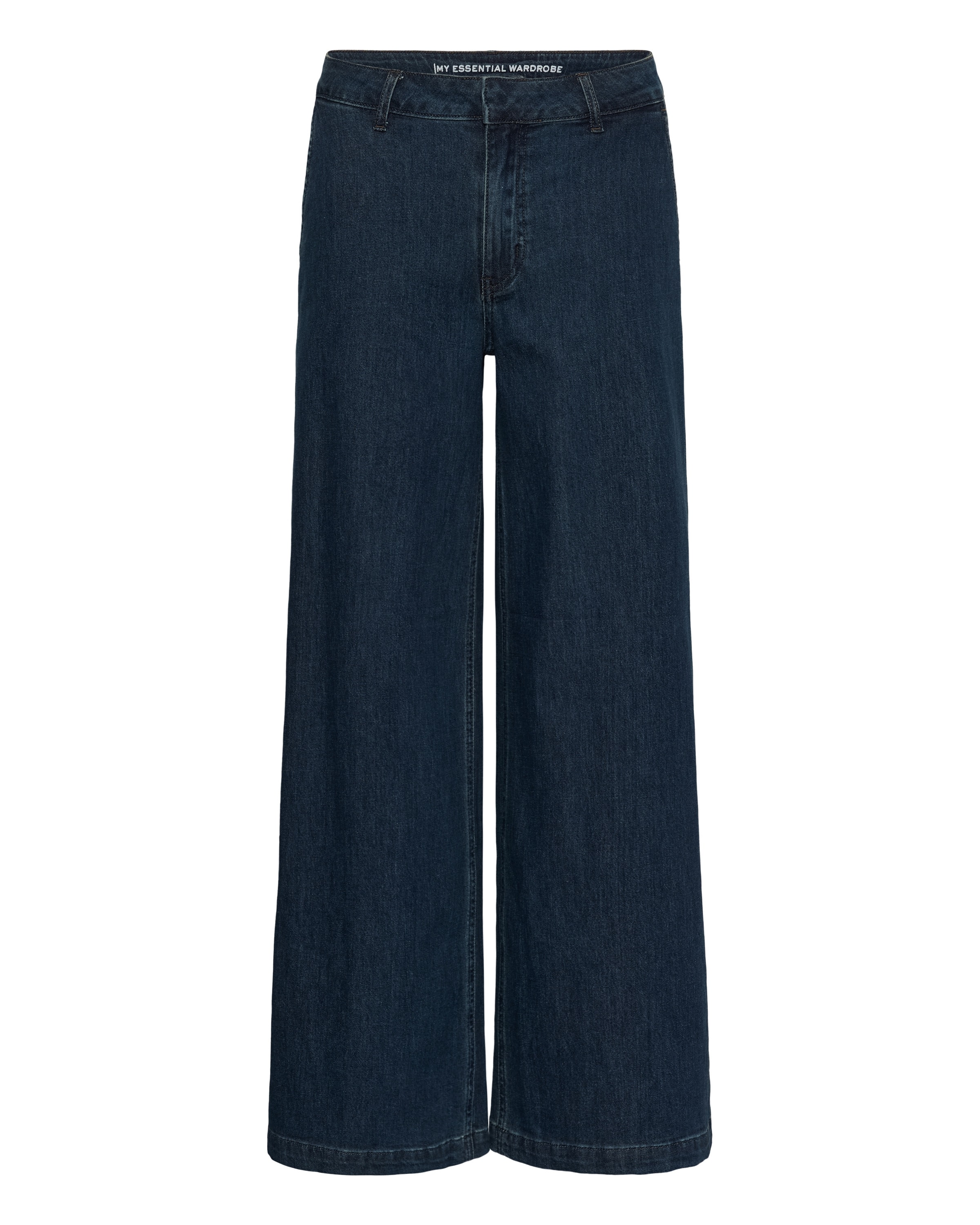 My Essential Wardrobe Loosefit Kalhoty – modrá: přední strana