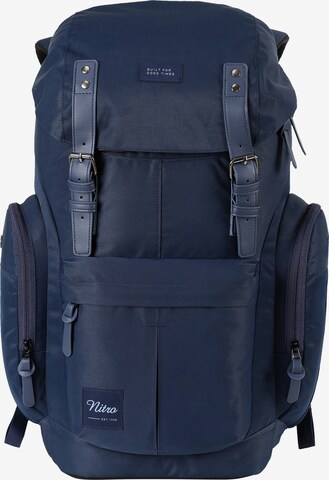 NitroBags Backpack in Blue: front