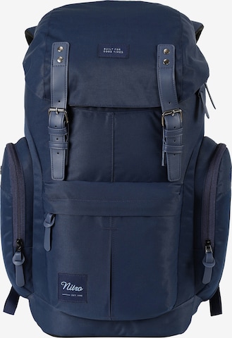 NitroBags Backpack in Blue: front