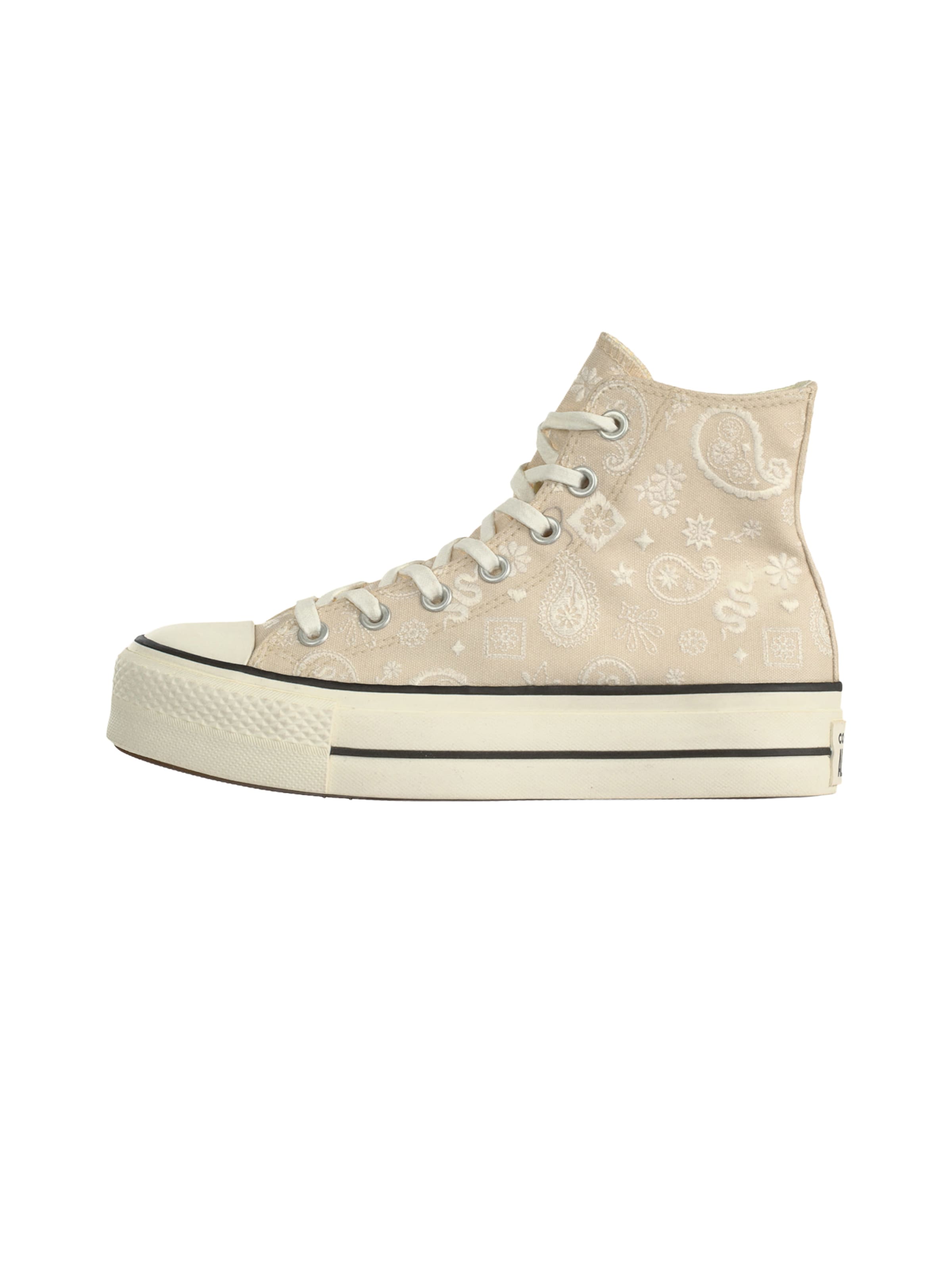 Baskets hautes 'CTAS' CONVERSE en beige : devant