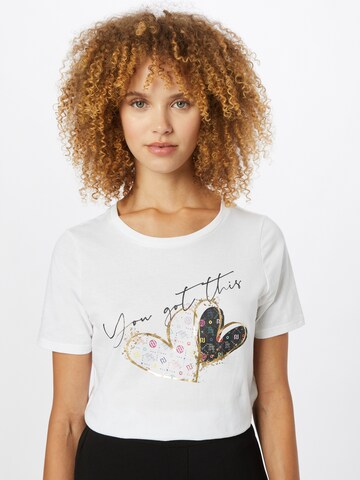 T-shirt River Island en blanc : devant