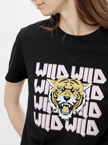 T-shirt 'Wildy' PIECES en noir